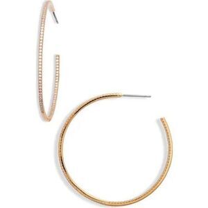 Nordstrom Pavé Cubic Zirconia Hoop Earrings